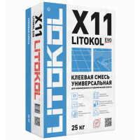 Клей для плитки и керамогранита LITOKOL X11 EVO (25 кг)