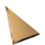 Треугольная зеркальная бронзовая плитка с фацетом 10мм ТЗБ1-01 - 180х180 мм/10шт