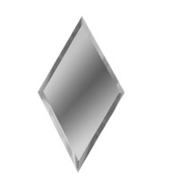 Зеркальная серебряная плитка РОМБ РЗС1-02 30х51