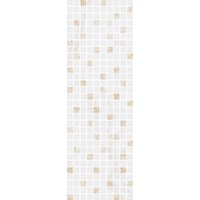 Астория Декор белый мозаичный MM12112 25х75